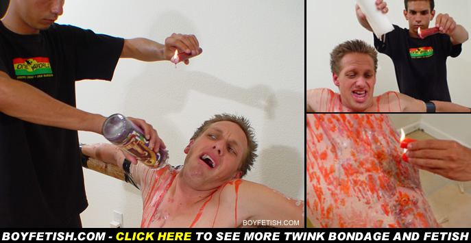 twink gay porn hot wax torture